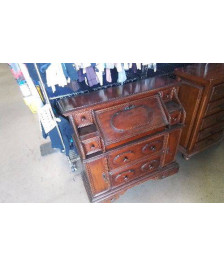 SECRETAIRE ANCIEN - 3 PORTES/ 6 TIROIRS