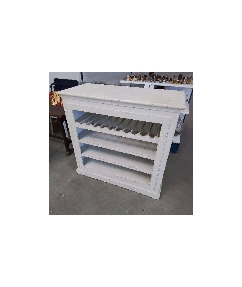 ETAGERE RANGE BOUTEILLES BLANCHE