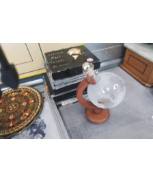 DECO MAP MONDE BOUTEILLE 