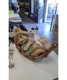 STATUE PERSONNAGE PARESSEUX / LAAF EFTELING - ANNEES 2000