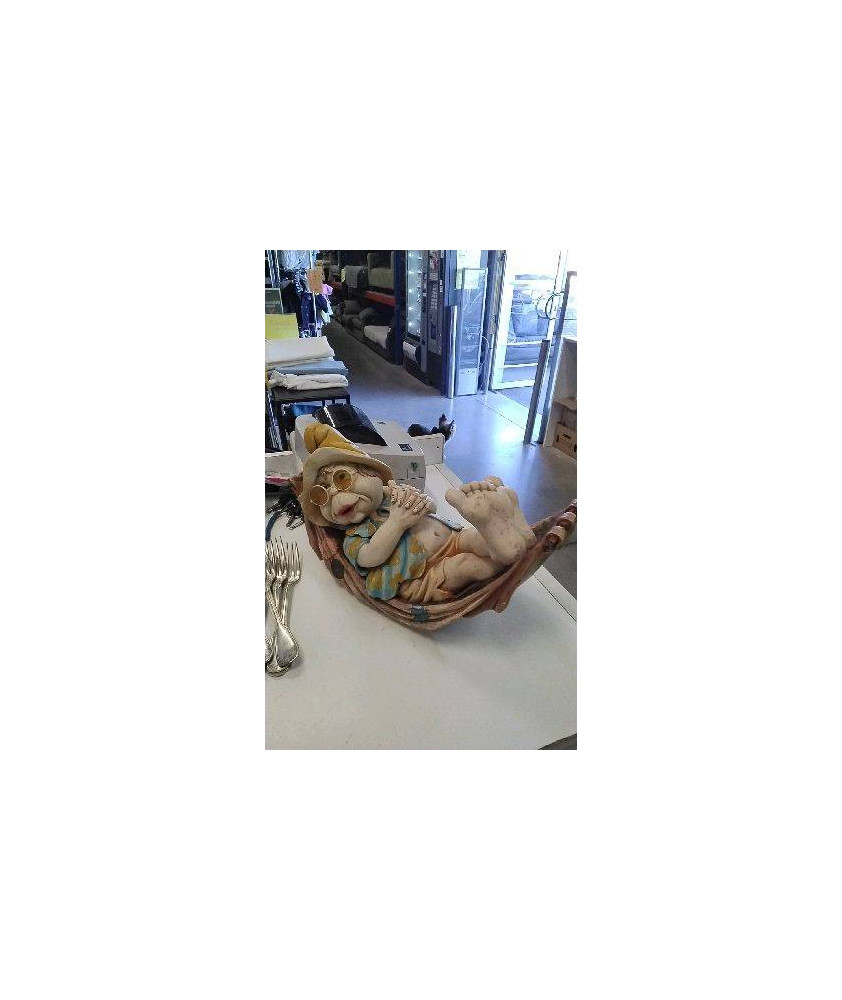 STATUE PERSONNAGE PARESSEUX / LAAF EFTELING - ANNEES 2000