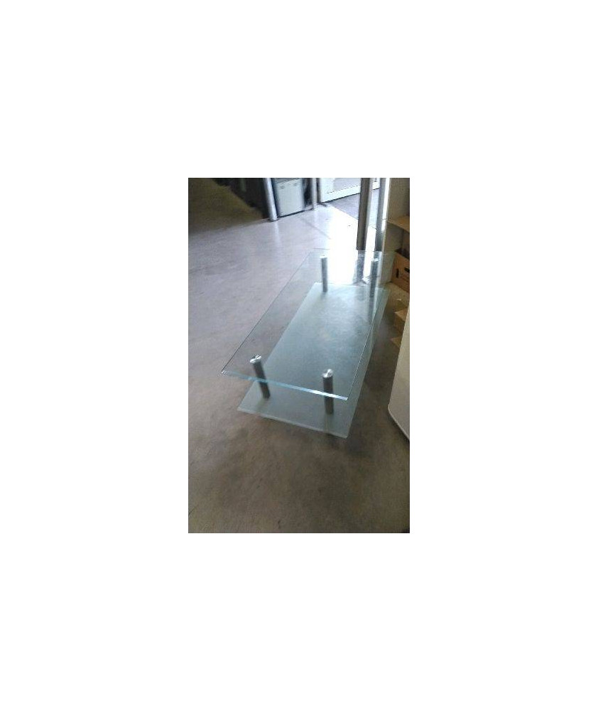 TABLE BASSE VERRE 