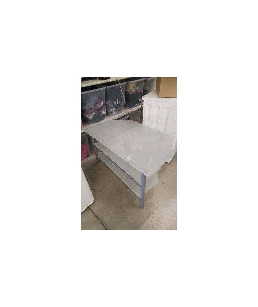 MEUBLE TV VERRE - 3 PLATEAUX 