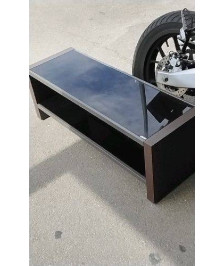 MEUBLE TV BOIS - VERRE 