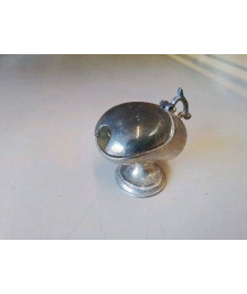 SALIÈRE EN METAL ARGENTÉ