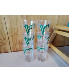 LOT DE 6 VERRES PERRIER