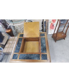 TABLE BASSE CARREE MEURISIER BARRE DUGUE