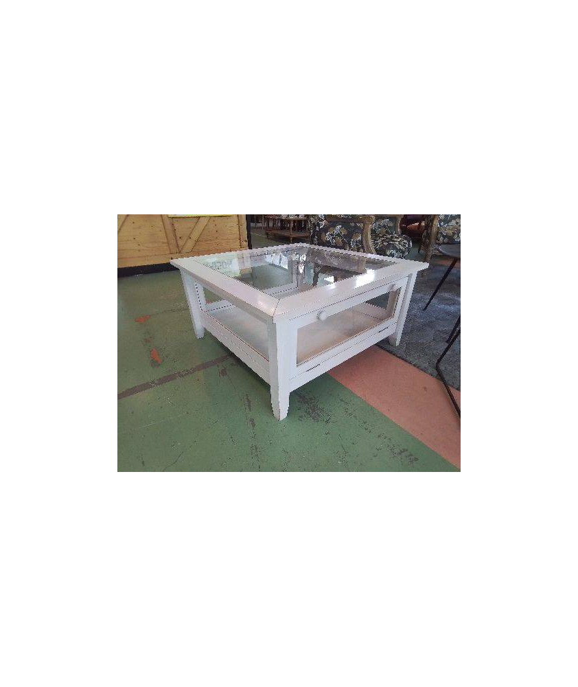 TABLE BASSE VITRINE