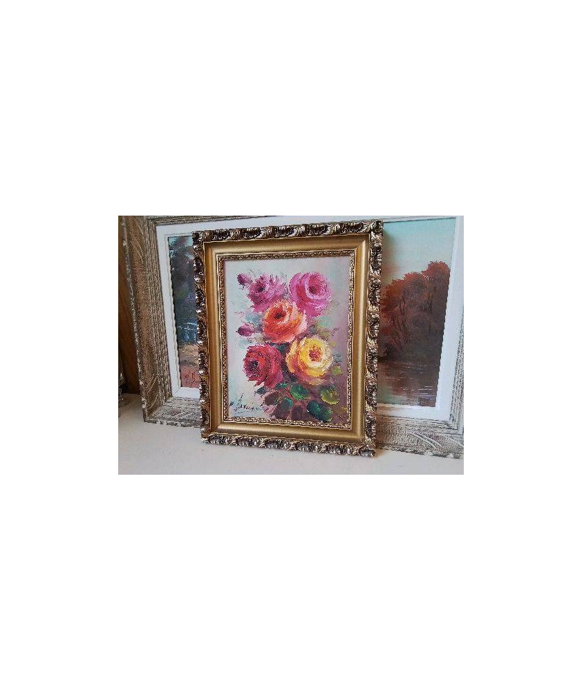 TABLEAU ’BOUQUET DE PIVOINE DE BONVIN’