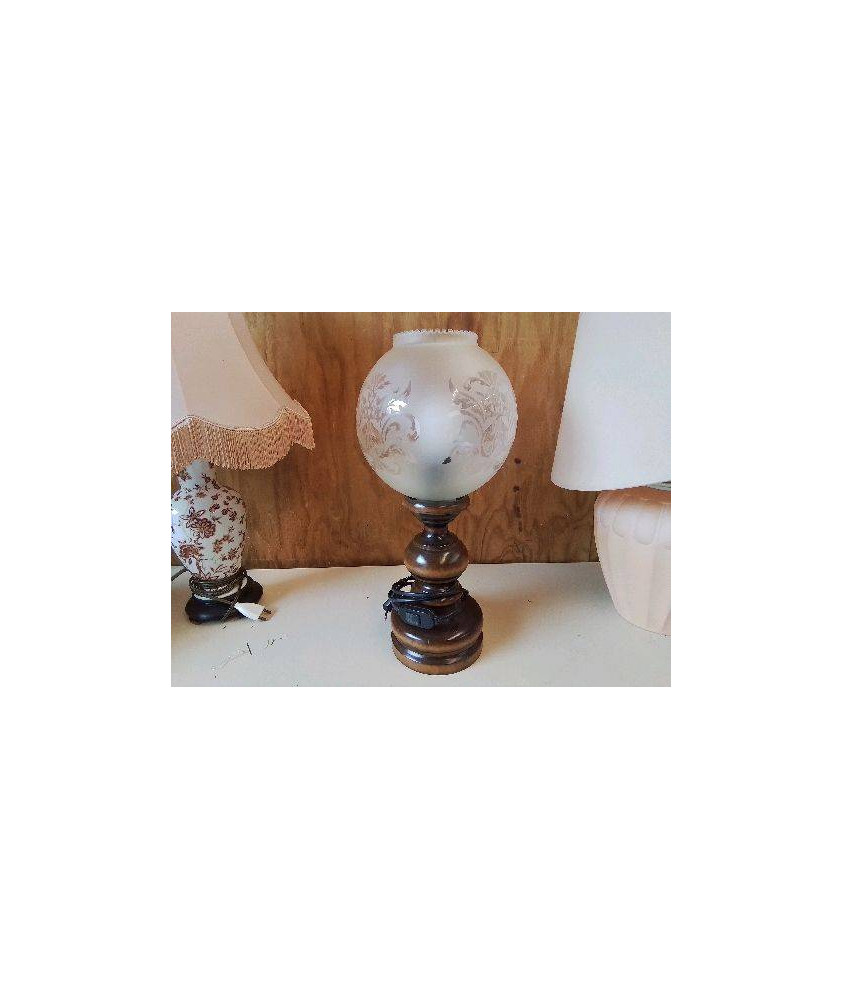 LAMPE PIED BOIS