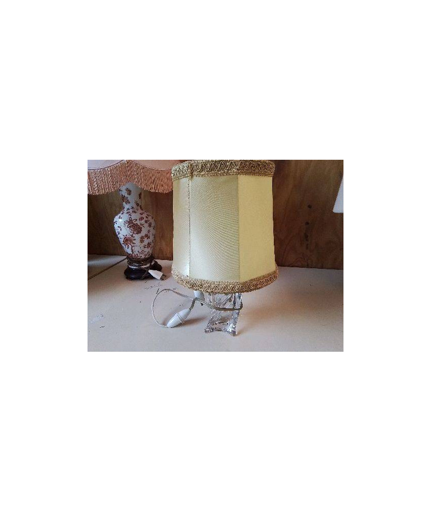 LAMPE PIED LAMPE EN CRISTAL 
