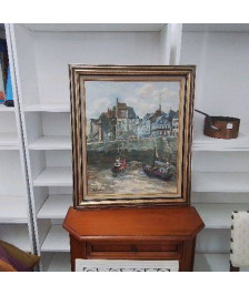 PEINTURE SUR TOILE HONFLEUR 
