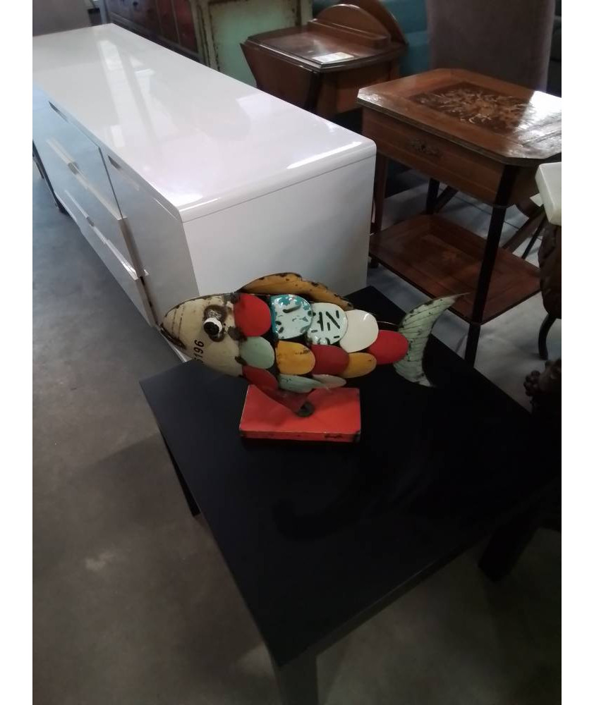DÉCO POISSON MÉTAL COLORÉ 