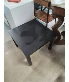 TABLE BASSE CARRÉE BOIS NOIR
