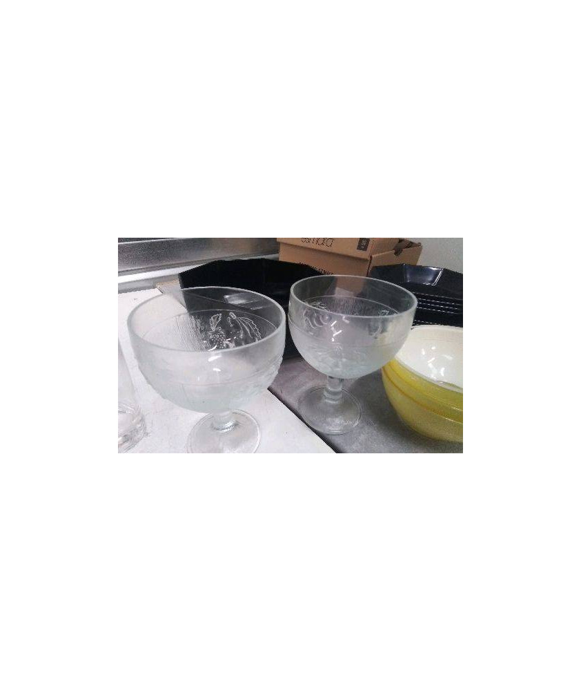 COUPES A FRUITS VERRE X2 