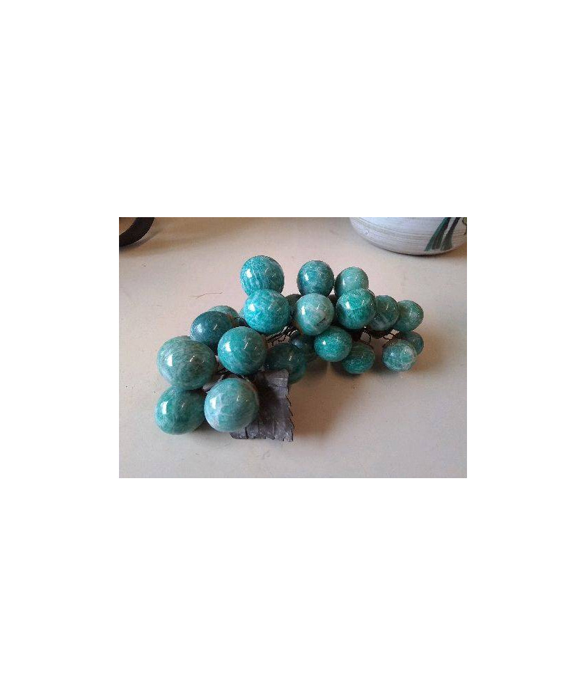 GRAPPE DE RAISIN EN AMOZONITE