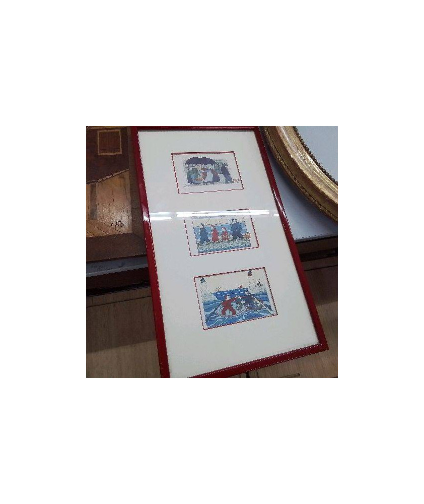 CADRE 3 GRAVURES