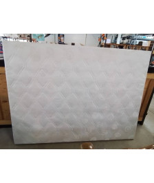 SOMMIER TAPISSER COUTIL BLANC 140X190 