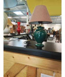 LAMPE CÉRAMIQUE VERTE AJ CHOCOLAT 