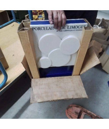 ENSEIGNE LUMINEUSE PORCELAINE DE LIMOGES 