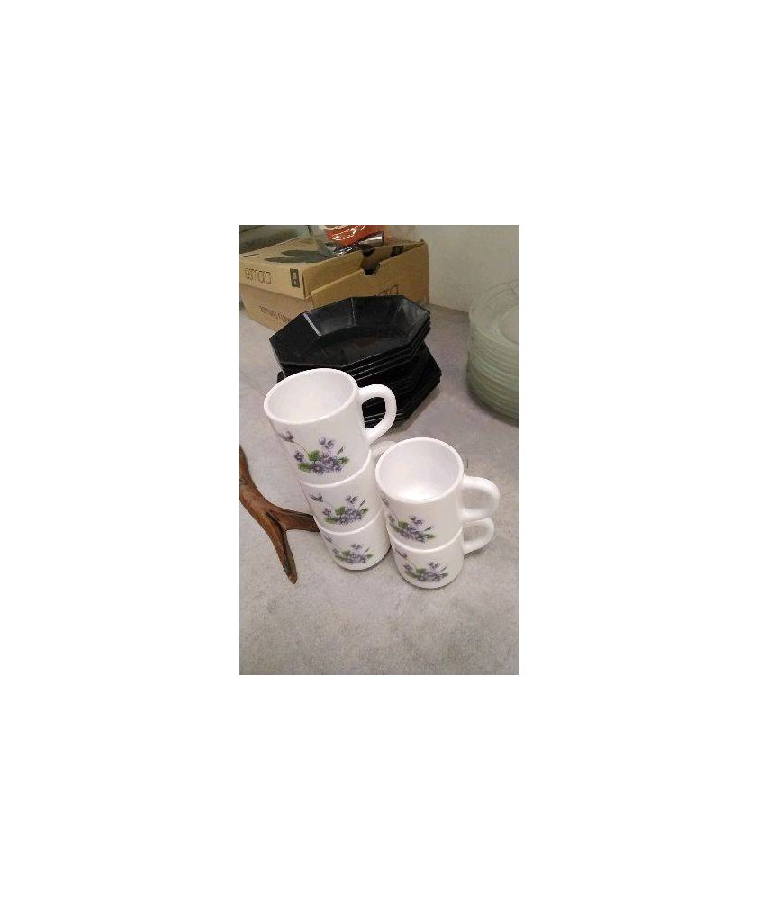 TASSE A CAFE ARCOPAL- FLEURS - LE LOT
