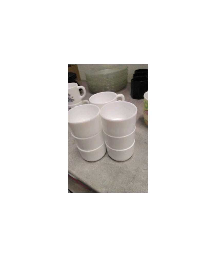 TASSE A CAFE BLANCHE LE LOT