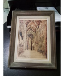 ENCRE SUR PAPIER CATHÉDRALE DE ROUEN VU DE LA CHAPELLE DE LA VIERGE FRANCISQUE RABERAIN(1888-1967)