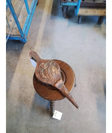 SOUFFLET DE CHEMINÉE BOIS ET CUIVRE AU MARIN