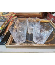 LOT DE 4 VERRES À WHISKY 