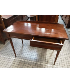 BUREAU 2 TIROIRS MERISIER