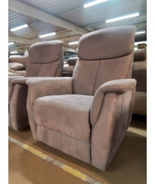 SALON 3+1+1 TISSU 2 RELAX ELECTRIQUES EN L\'ETAT