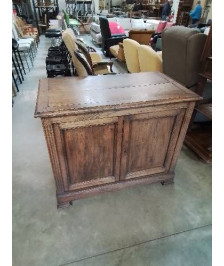 BUFFET BAS 2 PORTES BOIS MOULURÉ FIN XIXE 