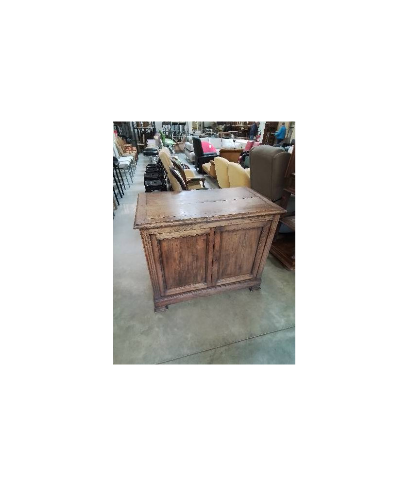 BUFFET BAS 2 PORTES BOIS MOULURÉ FIN XIXE 