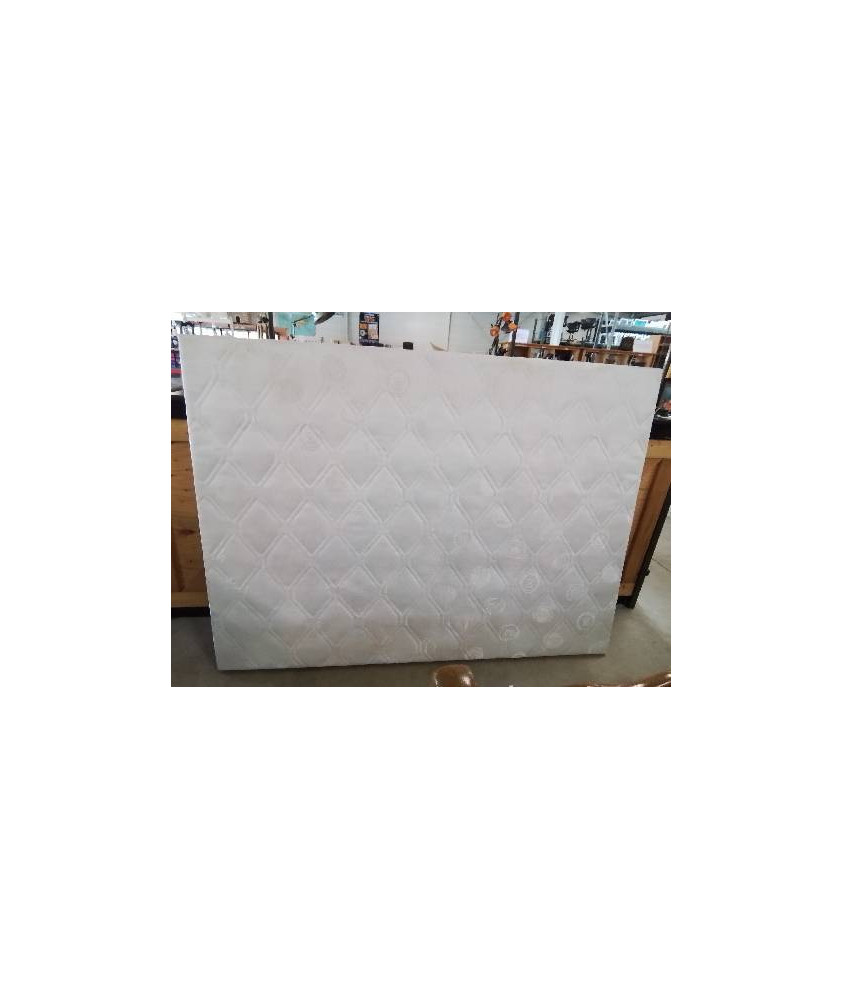 SOMMIER TAPISSER COUTIL BLANC 140X190 