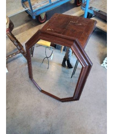 MIROIR OCTOGONAL BOIS MOULURÉ 