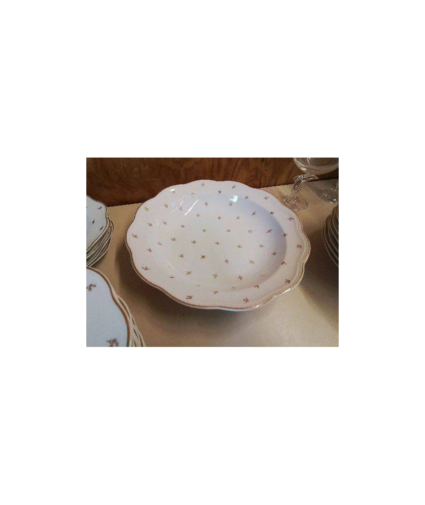 GRAND PLAT DE SERVICE PORCELAINE DE LIMOGES 