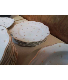 LOT 4 PETITE ASSIETTE PORCE,AINE DE LIMOGES