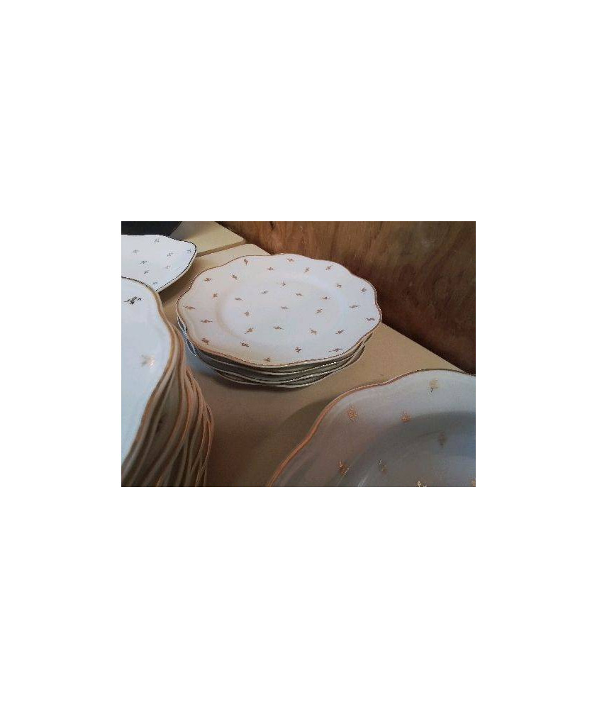 LOT 4 PETITE ASSIETTE PORCE,AINE DE LIMOGES