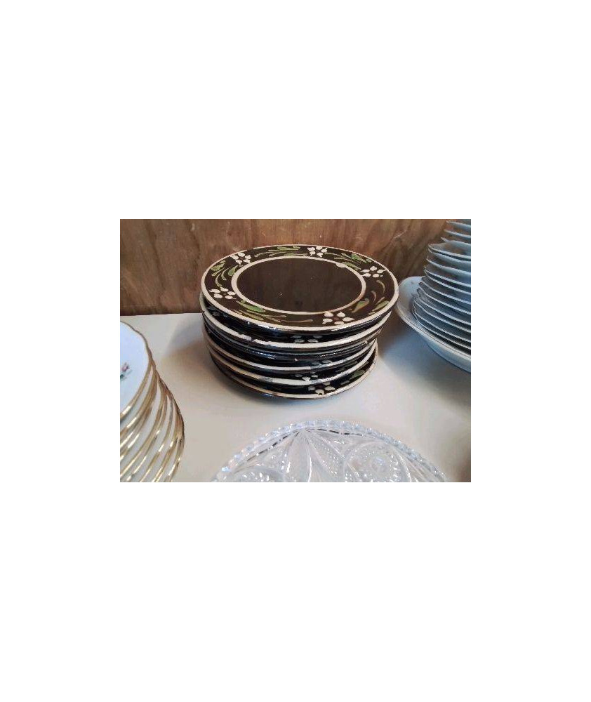 LOT 6 ASSIETTES EN GRÈS 