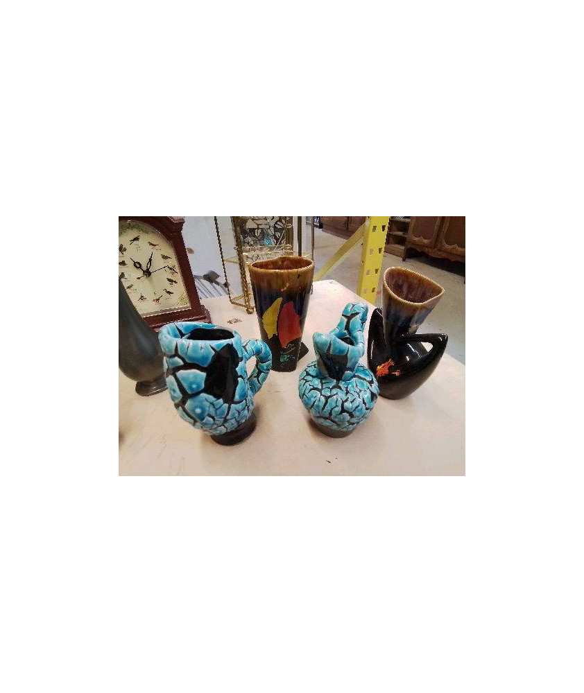 PETITS VASES STYLE VALLAURIS 