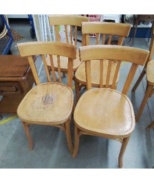 LOT DE 4 CHAISES BAUMANN