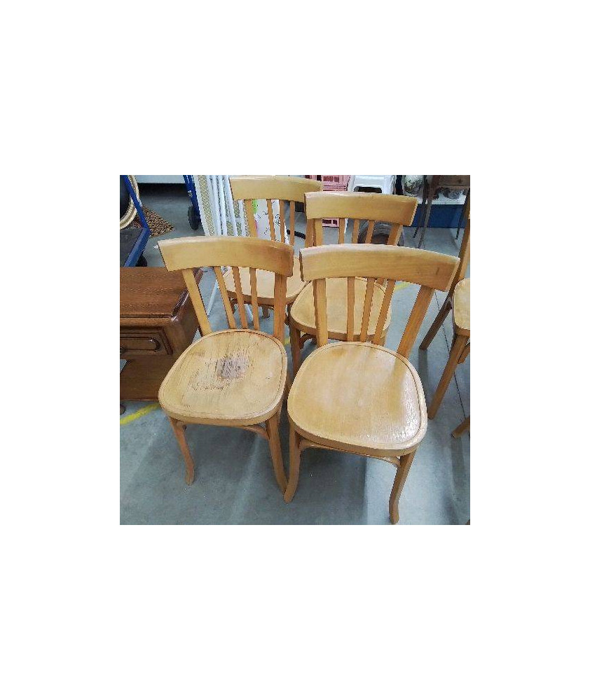 LOT DE 4 CHAISES BAUMANN