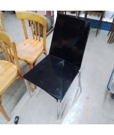 PAIRE DE CHAISES NOIRES