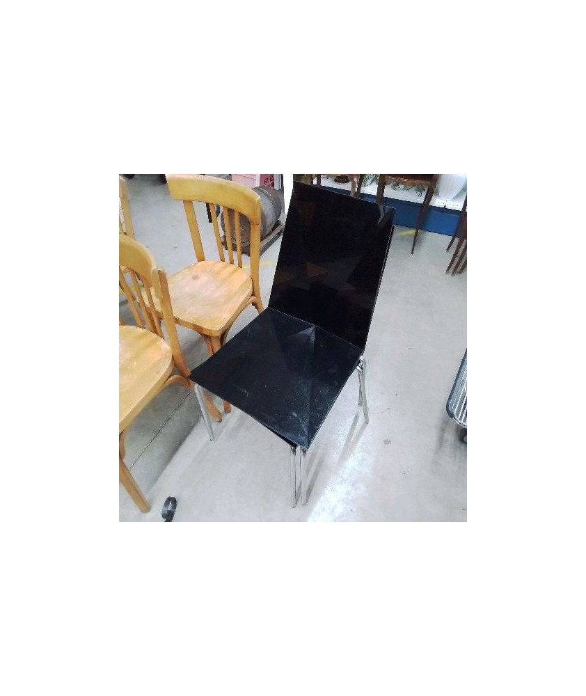 PAIRE DE CHAISES NOIRES