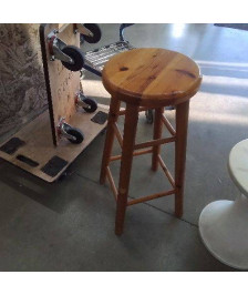 TABOURET HAUT EN PIN 