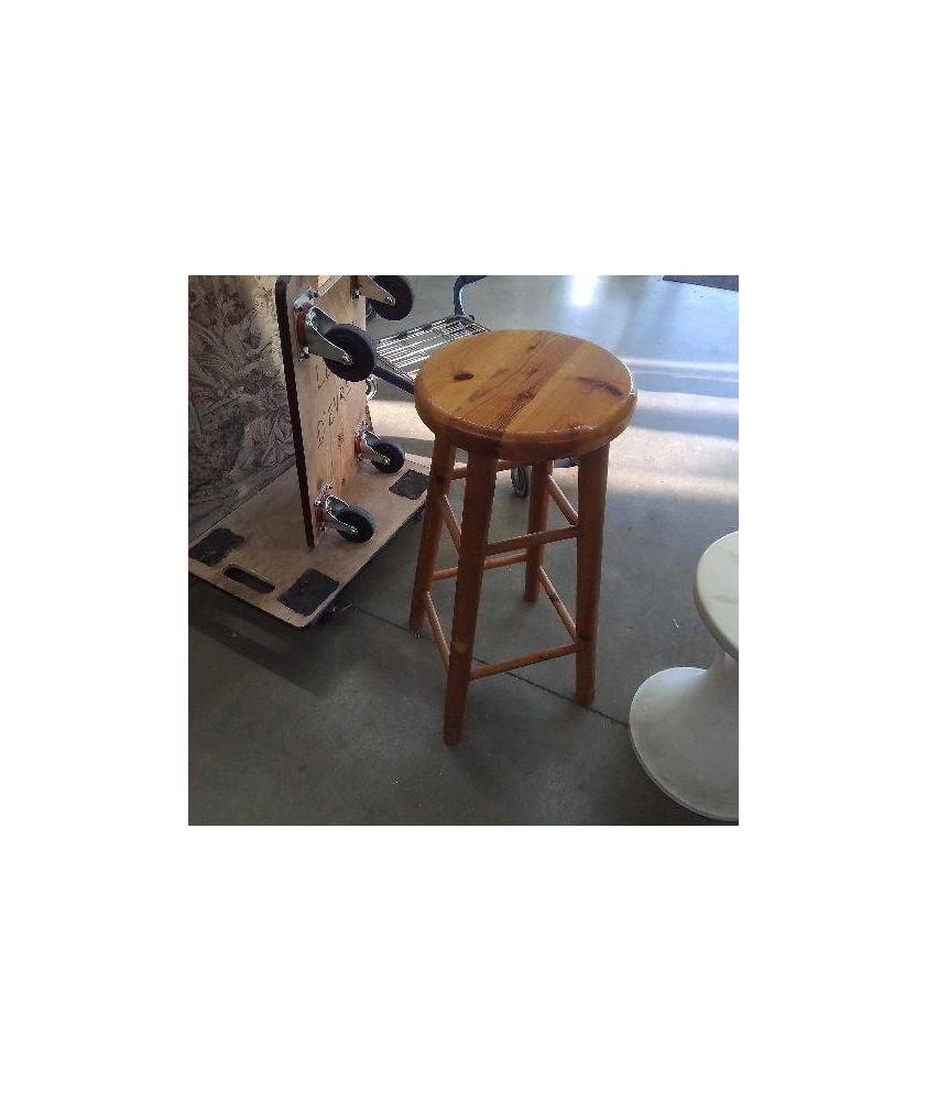 TABOURET HAUT EN PIN 