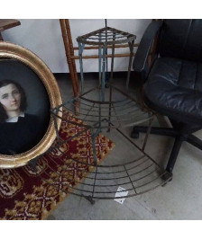 ETAGERE D’ANGLE FER FORGÉ 