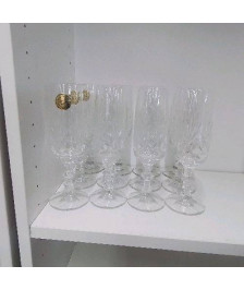 12 FLUTES EN CRISTAL 