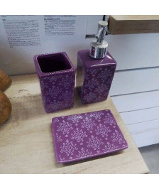 NECESSAIRE DE SALLE DE BAIN VIOLET