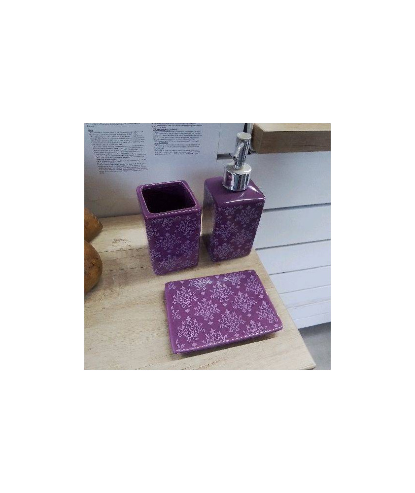 NECESSAIRE DE SALLE DE BAIN VIOLET